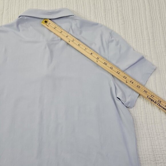Michael Kors Stretch Pima Cotton Shirt Men's M Lilac Purple Short Sleeve EUC LN - Picture 11 of 13